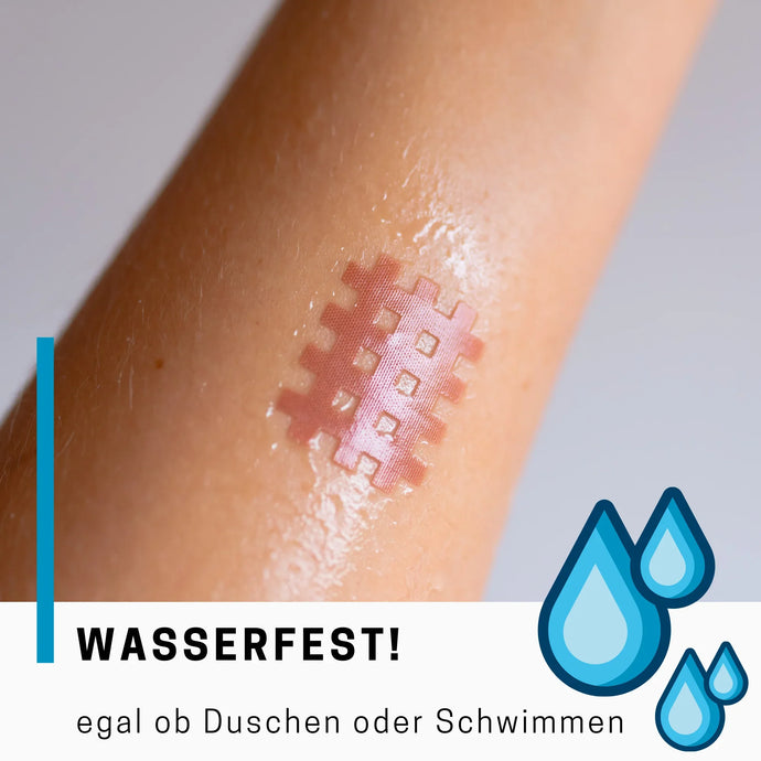 Wasserfest Gittertape auf arm