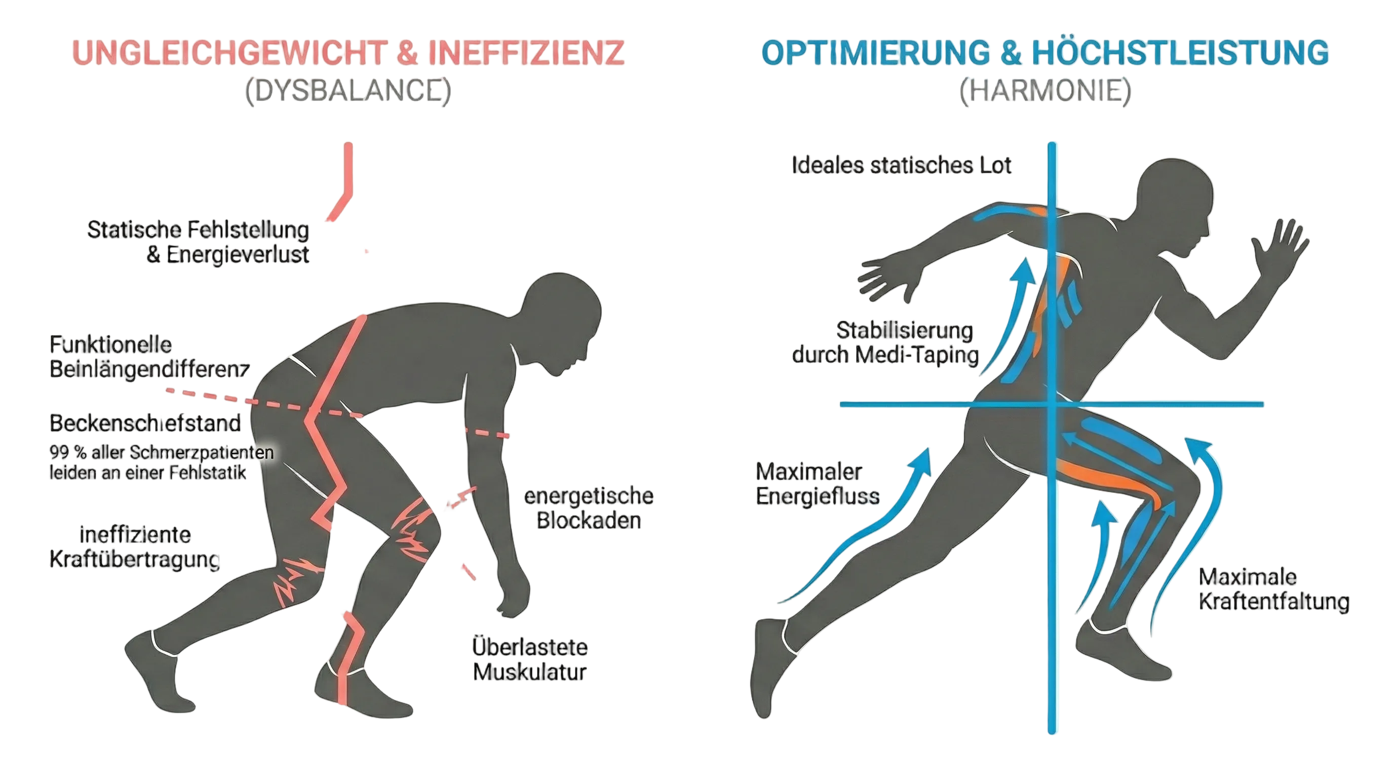 Visualisierung: Vom statischen Ungleichgewicht zur optimierten Performance-Statik.