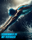 Sportler Schwimmer mit TandandGo Tape