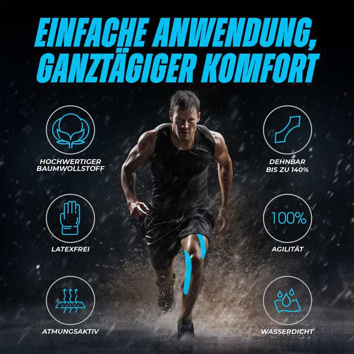 Sportler Läufer mit TandandGo Tape